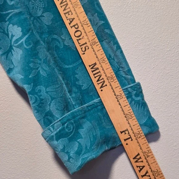 Burnout Velvet Blazer Womens Large Boho Floral Whimsigoth Fairy Grunge Jacket - Picture 7 of 8